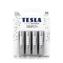 Tesla SILVER+ Batterie à usage unique AA Alcaline
