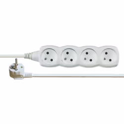 Emos 1902040300, Basique, Blanc, 4 sortie(s) CA, 3 m, 250 V, 10 A