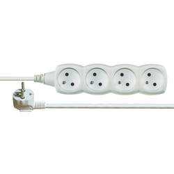Emos 1902040300 unité de distribution d'énergie 4 sortie(s) CA Blanc
