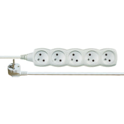 Emos 1902050200 unité de distribution d'énergie 5 sortie(s) CA Blanc