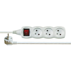 Emos 1902130200 unité de distribution d'énergie 3 sortie(s) CA Blanc