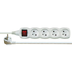 Emos 1902140500 unité de distribution d'énergie 4 sortie(s) CA Blanc
