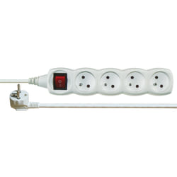 Emos 1902141000 unité de distribution d'énergie 4 sortie(s) CA Blanc