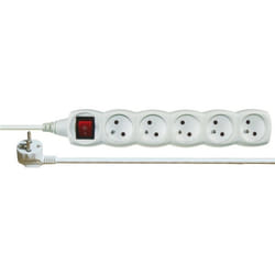Emos 1902150500 unité de distribution d'énergie 5 sortie(s) CA Blanc