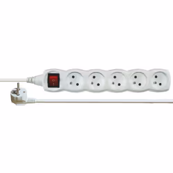 Emos 1902150700, Commutable, Blanc, 5 sortie(s) CA, 7 m, 250 V, 10 A