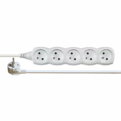 Emos 1902050150, Basique, Blanc, 5 sortie(s) CA, 1,5 m, 250 V, 10 A