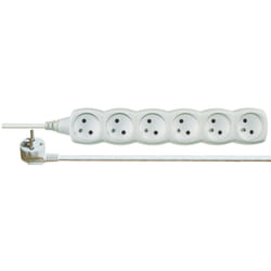 Emos 1902060200 unité de distribution d'énergie 6 sortie(s) CA Blanc