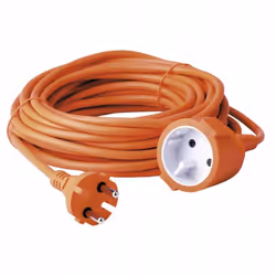Rallonge de jardin 2x1,0 mm² orange 15 m La rallonge de jardin orange d'une section de 2x1,0 mm² et d'une longueur de 15 mètr ...