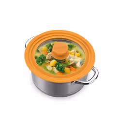Tescoma Unicover couvercle Rond Orange, Transparent - Vue supplémentaire 2
