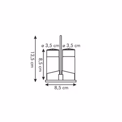 Tescoma 650320 Salière et poivrière Acier inoxydable, Transparent