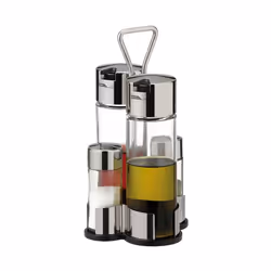 Tescoma 650354, Rangement à épices, Acier inoxydable, Transparent, Verre, Plastique, Acier inoxydable, 120 mm, 210 mm