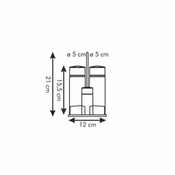 Tescoma 650354 boîte à épices Acier inoxydable, Transparent Rangement à épices