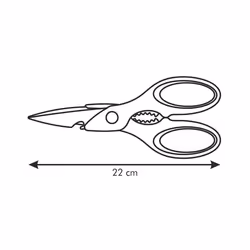 Tescoma 888225 ciseau de cuisine 220 mm Couleurs assorties Universel - Vue supplémentaire 4