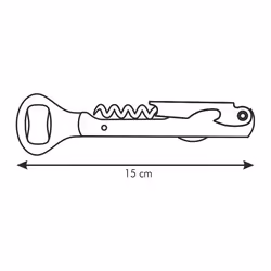 Tescoma 420240, Couteau de sommelier, Acier inoxydable, Acier inoxydable, 150 mm