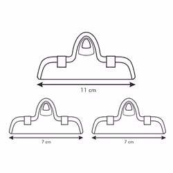Tescoma 420762 anneau de reliure 3 pièce(s) Plastique