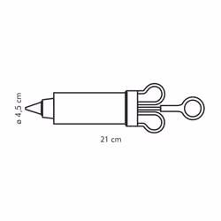 Tescoma 630526 pistolet de décoration de pâtisseries