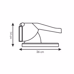 Tescoma 643560 trancheuse Manuel Blanc Plastique, Acier inoxydable