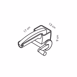 Tescoma 643880 râpe Râpe tournante Blanc