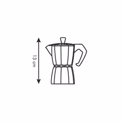 Tescoma 647001 cafetière Aluminium, Plastique, Silicone