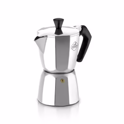 Tescoma Paloma, Cafetière à moka, Noir, Acier inoxydable, Aluminium, 3 tasses, Plastique, Silicone, Paloma