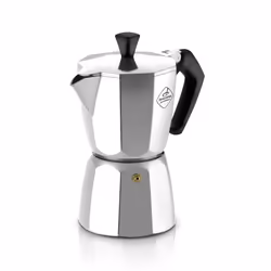 Tescoma Paloma, Cafetière à moka, Noir, Acier inoxydable, Aluminium, 6 tasses, Plastique, Silicone, Paloma