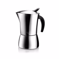 Tescoma Monte Carlo, Cafetière à moka, 0,14 L, Acier inoxydable, Acier inoxydable, 4 tasses, Plastique, Silicone