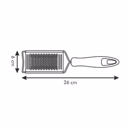 Tescoma 420183 râpe Râpe ergonomique Acier inoxydable, Blanc