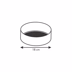 Tescoma 630334 papier cuisson Rond Acier inoxydable