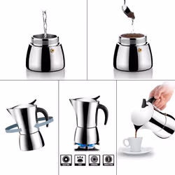 Tescoma Monte Carlo Cafetière à moka 0,14 L Acier inoxydable
