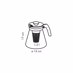 Tescoma Teo Théière simple 1250 ml Noir, Transparent - Vue supplémentaire 5