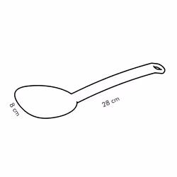 Tescoma 638007 cuillère Cuillère à riz Nylon Noir 1 pièce(s)