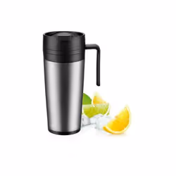 Mug isotherme idéal pour conserver longtemps les boissons chaudes et froides, avec une structure en acier inoxydable de haute ...