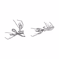 Tescoma 888220 ciseau de cuisine 210 mm Vert, Acier inoxydable Herbe - Vue supplémentaire 6