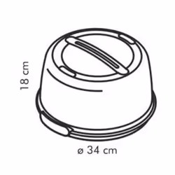 Tescoma 630840 boîte hermétique alimentaire Rond Pan Blanc 1 pièce(s)