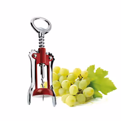 Tescoma 420244.20 tire-bouchon Tire-bouchon à ailettes Chrome, Rouge