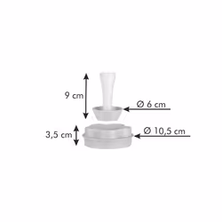 Tescoma 630087 moule pour cookies Blanc, Jaune