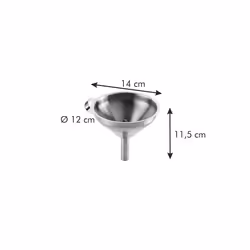 Tescoma 428660 entonnoir de cuisine 1 pièce(s) 12 cm Acier inoxydable