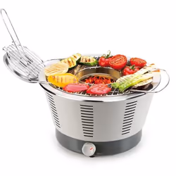 Tescoma 707210 barbecue et grill Dessus de table Charbon de bois (combustible) Gris
