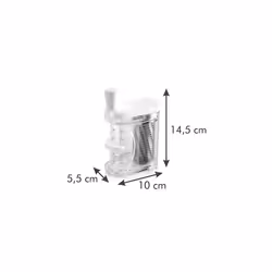 Tescoma 643886 râpe Râpe tournante Transparent, Blanc