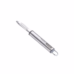 Tescoma 428230, Fruits et légumes, Éplucheur droit, Acier inoxydable, Acier inoxydable, Orifice de suspension, 195 mm