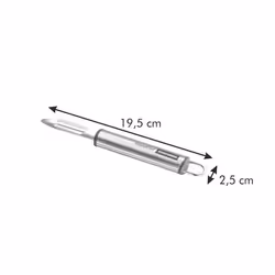 Tescoma 428230 Éplucheur Fruits et légumes Éplucheur droit Acier inoxydable