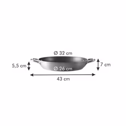 Tescoma GrandCHEF Poêle polyvalente Rond