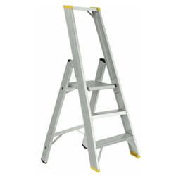 Alve - forte Escabeau en aluminium 3 marches