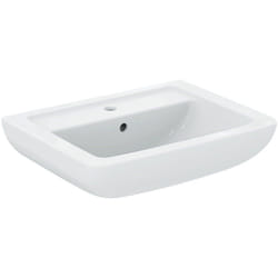 Eurovit lavabo 600x460x190 mm, un trou pour mitigeur, blanc (V302701) - Ideal Standard