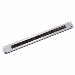 Triton Straight-way panel 1U with brush, Noir, 1U