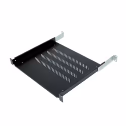 Triton 19" shelf 1U 350mm plastic black, Noir, 50 kg, 1U