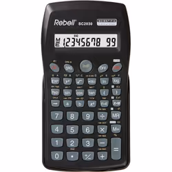 Rebell SC2030, Poche, Calculatrice scientifique, 10 chiffres, 1 lignes, Batterie, Noir