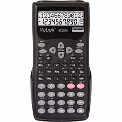 Rebell SC2040, Poche, Calculatrice scientifique, 12 chiffres, 2 lignes, Batterie, Noir
