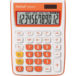 Rebell SDC912 calculatrice Bureau Calculatrice basique Orange