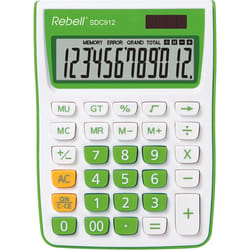 Rebell SDC912 calculatrice Bureau Calculatrice basique Vert